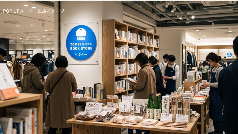 透明書店 by freee 阪急メンズ東京にPOP UPストアオープン