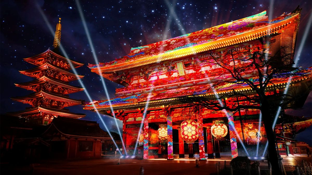 浅草寺「ASAKUSA CULTURE & LIGHTS 2026」本堂プロジェクションマッピングと伝法院庭園の特別拝観